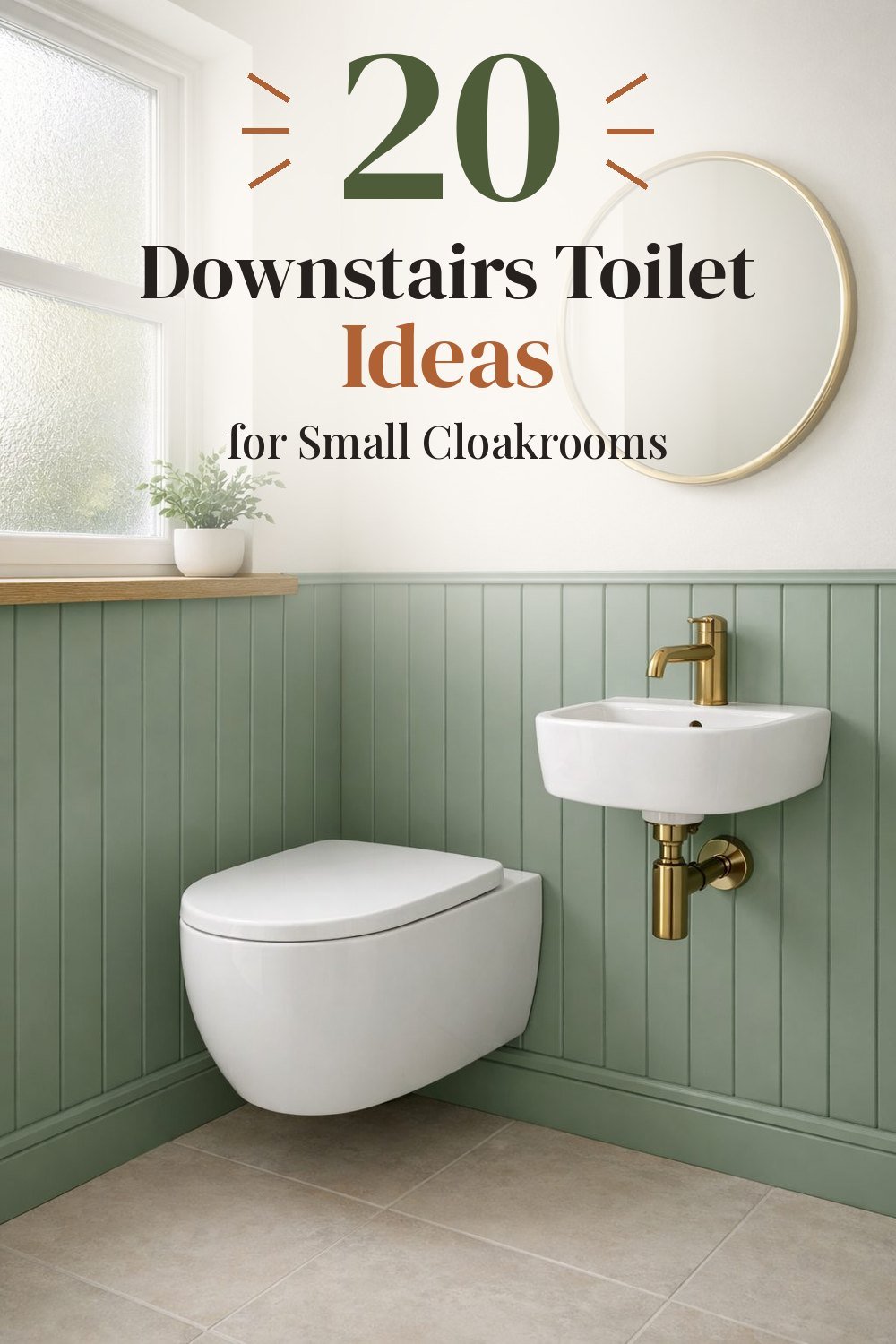 Downstairs toilet ideas pin